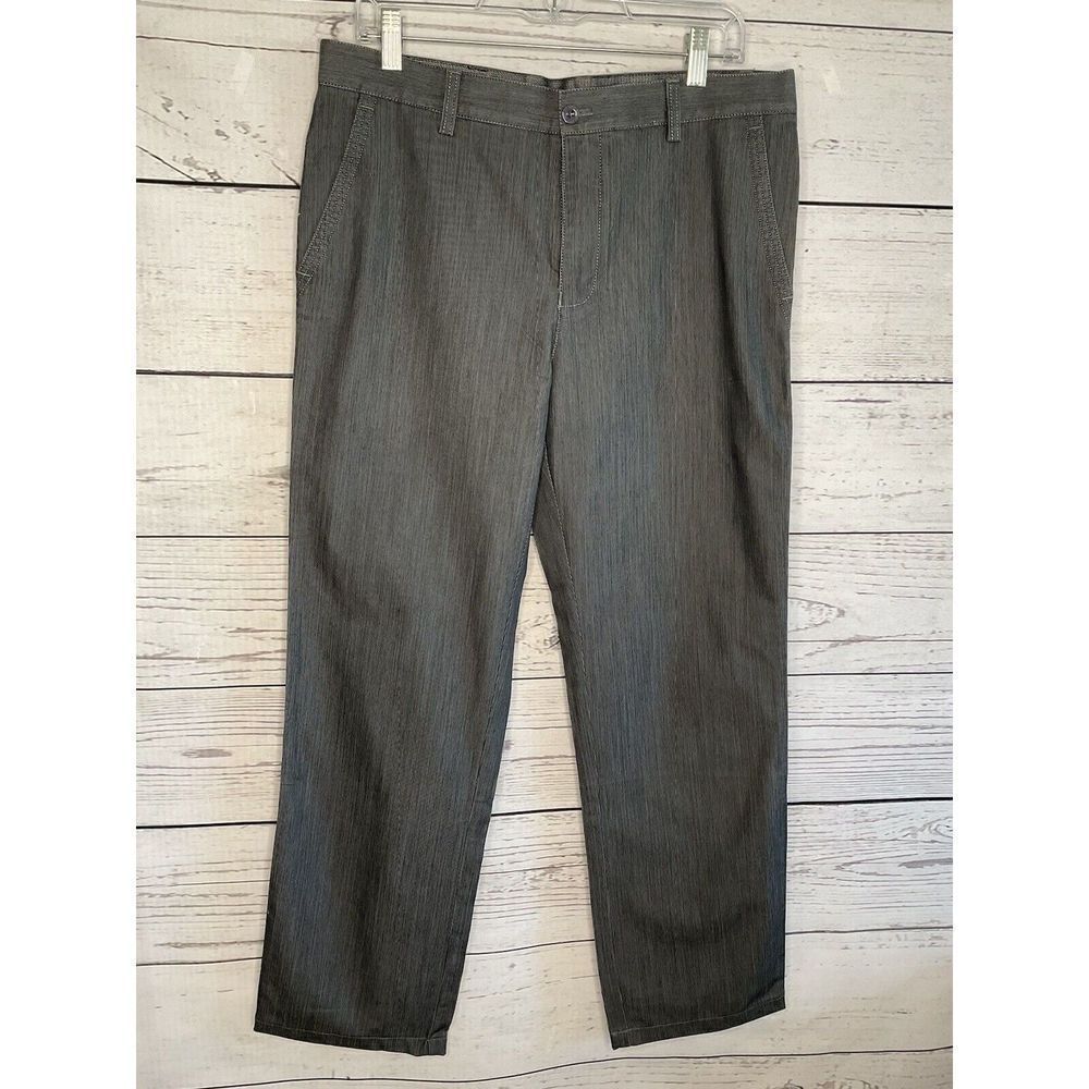 Tiklas mens size 34 dress pants gray classic fit
